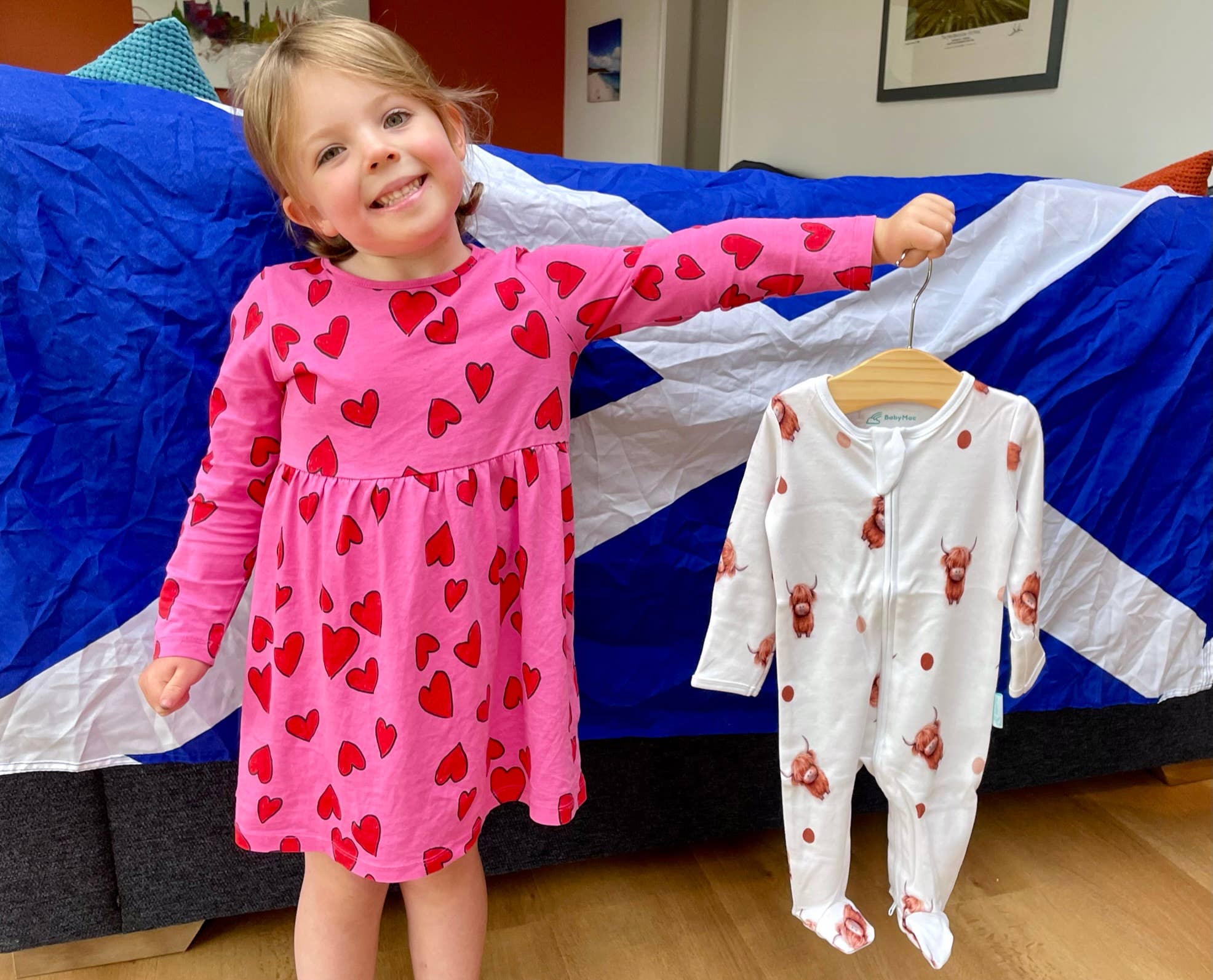 BabyMac – wholesale Sleepsuit – Baby – Highland Cow Sleepsuit5