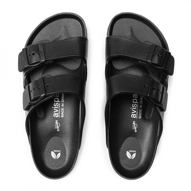 Avispas - Vente Sandales – femme - Nouvelle sandale Coachella noire en EVA bio avec boucles1