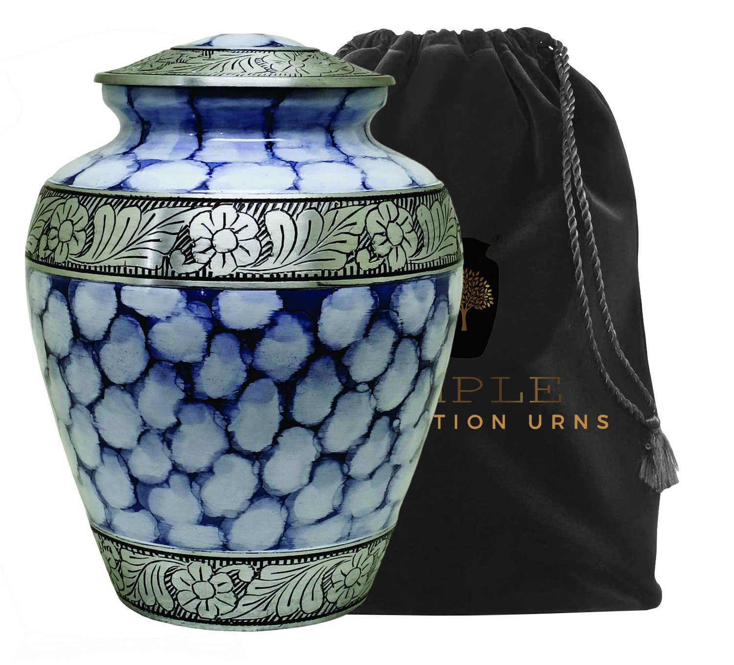 Ample Cremation Urns - Wholesale Urn - Beautiful Cremation Urn with Threaded Lid1