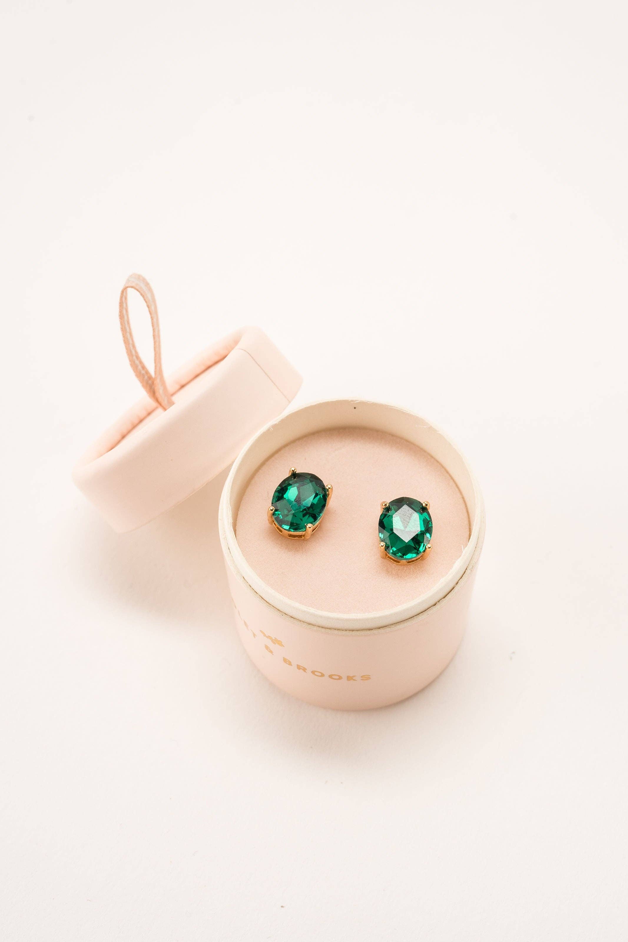 Violet & Brooks - Vente Clous d'oreille - Boucles d'oreilles à tige en cristal étincelant Mia9