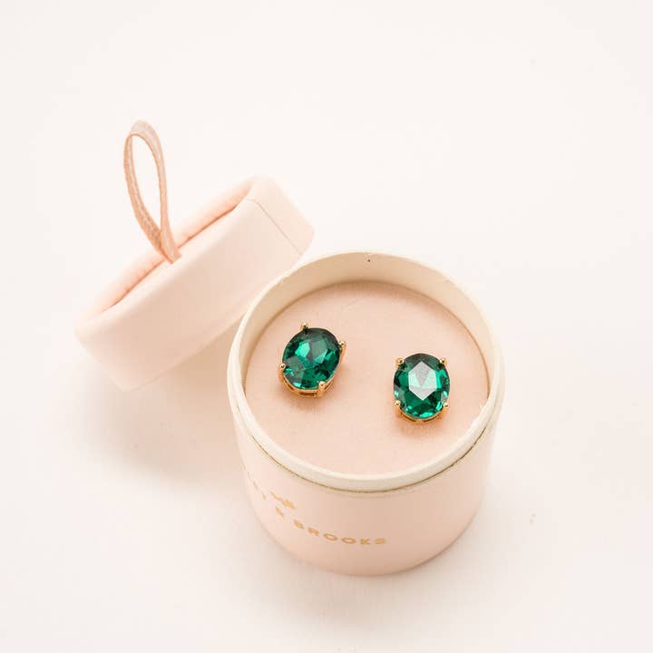 Violet & Brooks - Vente Clous d'oreille - Boucles d'oreilles à tige en cristal étincelant Mia9