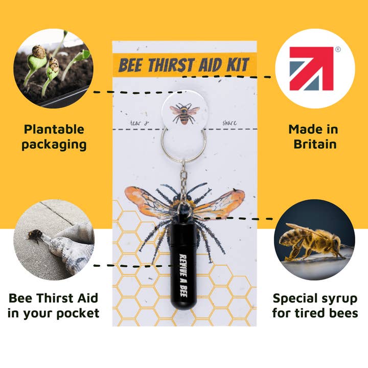 Revive a Bee – wholesale Keychain – Unisex – Bee Revival Kit (Black)