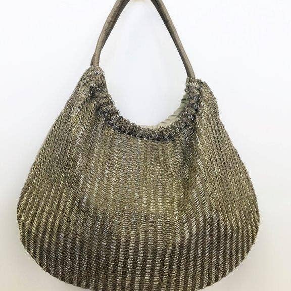 Ricki designs - Venta al por mayor Bolso con correa - Mujer - HOBO CROCHET/ABALORIOS #CB 13272 AZUL