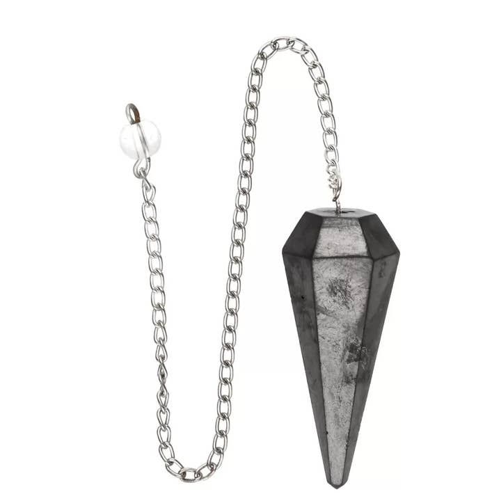Faceted Shungite Pendulum for wholesale by Vives de la Cortada S.L