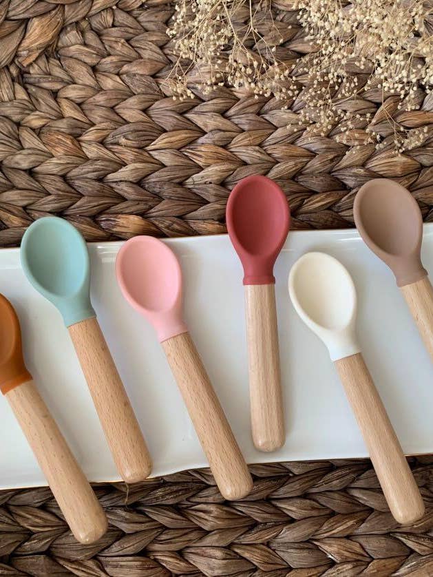 Silicone baby spoons for wholesale by Beloved Baby