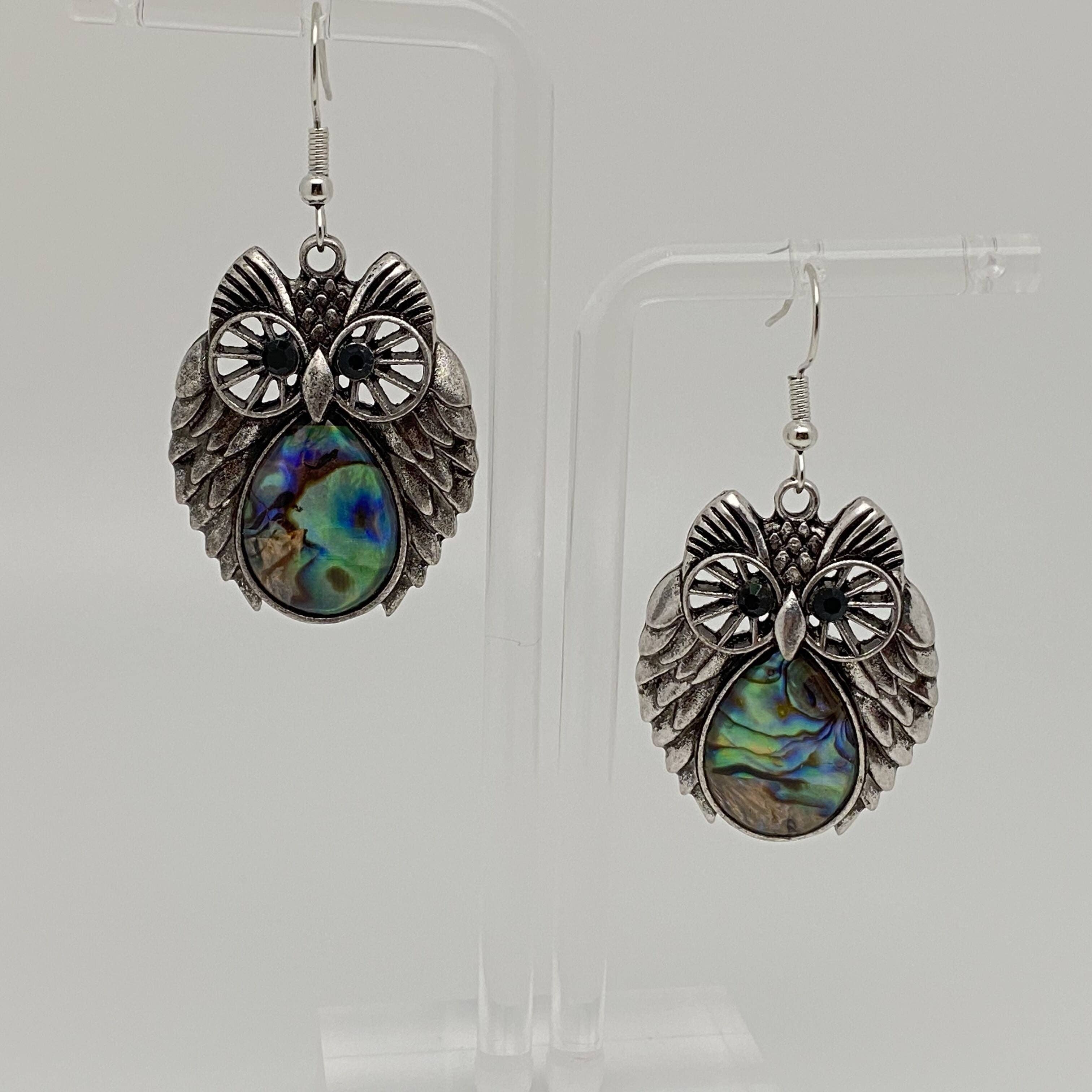 Mio Queena - Wholesale Dangle Earrings - Owl, Elephant, Geometric Abalone Shell Earrings3