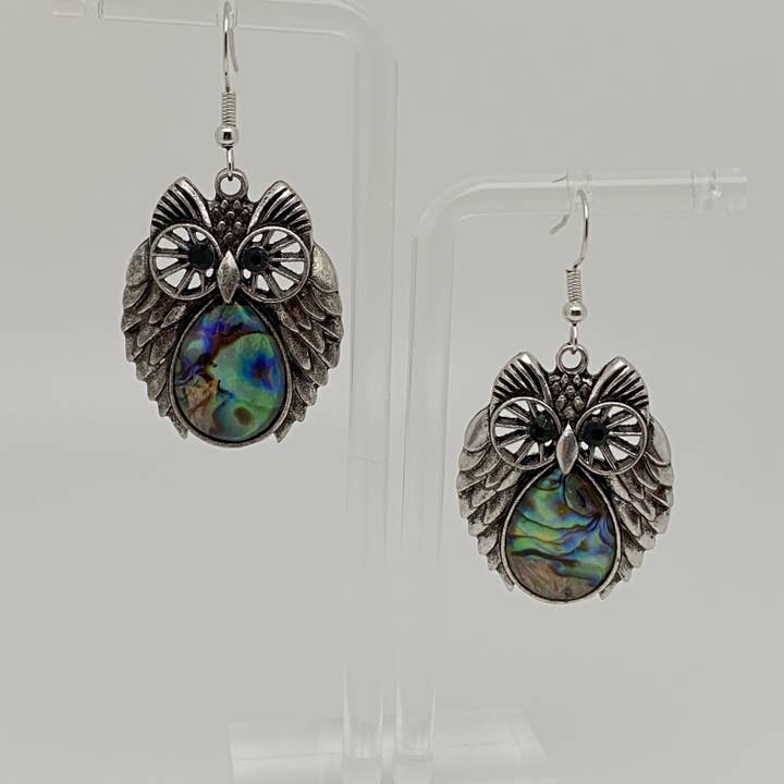 Mio Queena - Wholesale Dangle Earrings - Owl, Elephant, Geometric Abalone Shell Earrings3