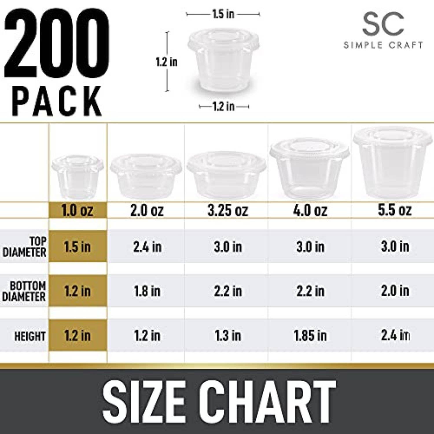 Zulay Kitchen – Engroshandel Madbeholder – Gennemsigtige jello-shot-bægre med låg - plastportionbægre10