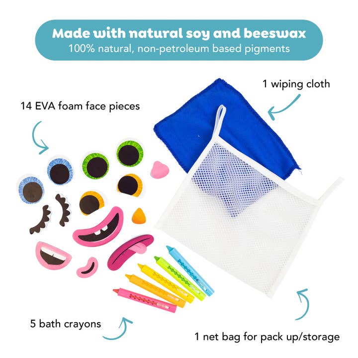 Tiger Tribe - Wholesale Bath Toy - Baby - Bath Faces1