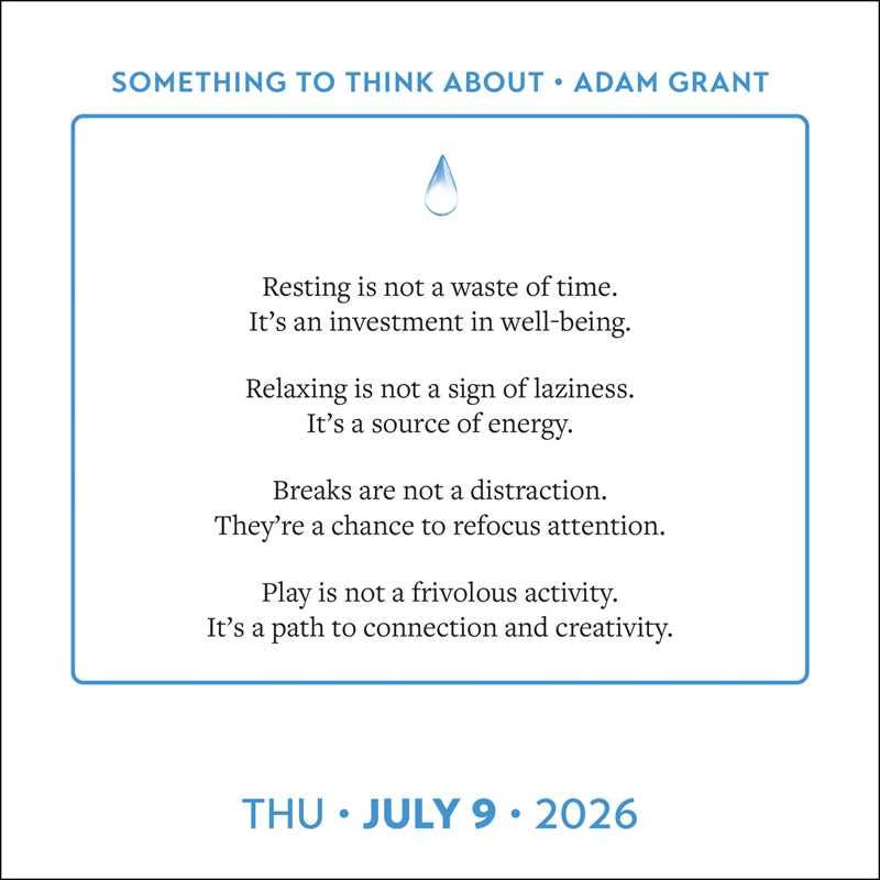 Simon & Schuster - Wholesale Calendar - Adam Grant 2026 Day-to-Day Calendar by Adam  Grant2