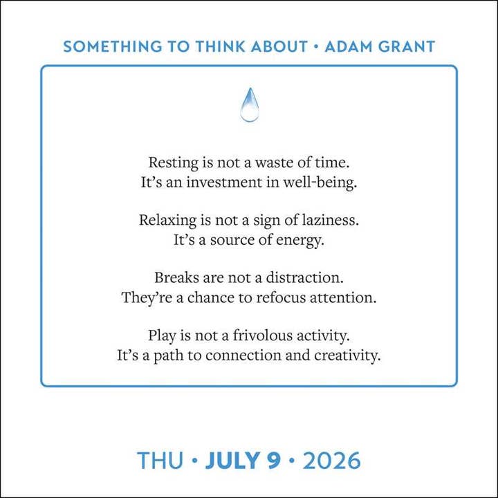Simon & Schuster - Wholesale Calendar - Adam Grant 2026 Day-to-Day Calendar by Adam Grant2