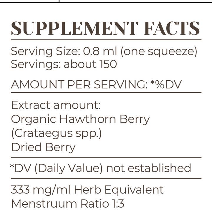 Garden Organics - Wholesale Tincture - Hawthorn Berry Tincture3