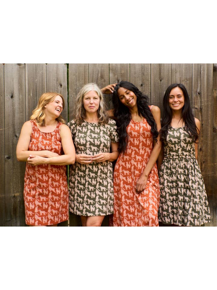 Evanston Dress Leopard Sienna for wholesale on Faire6