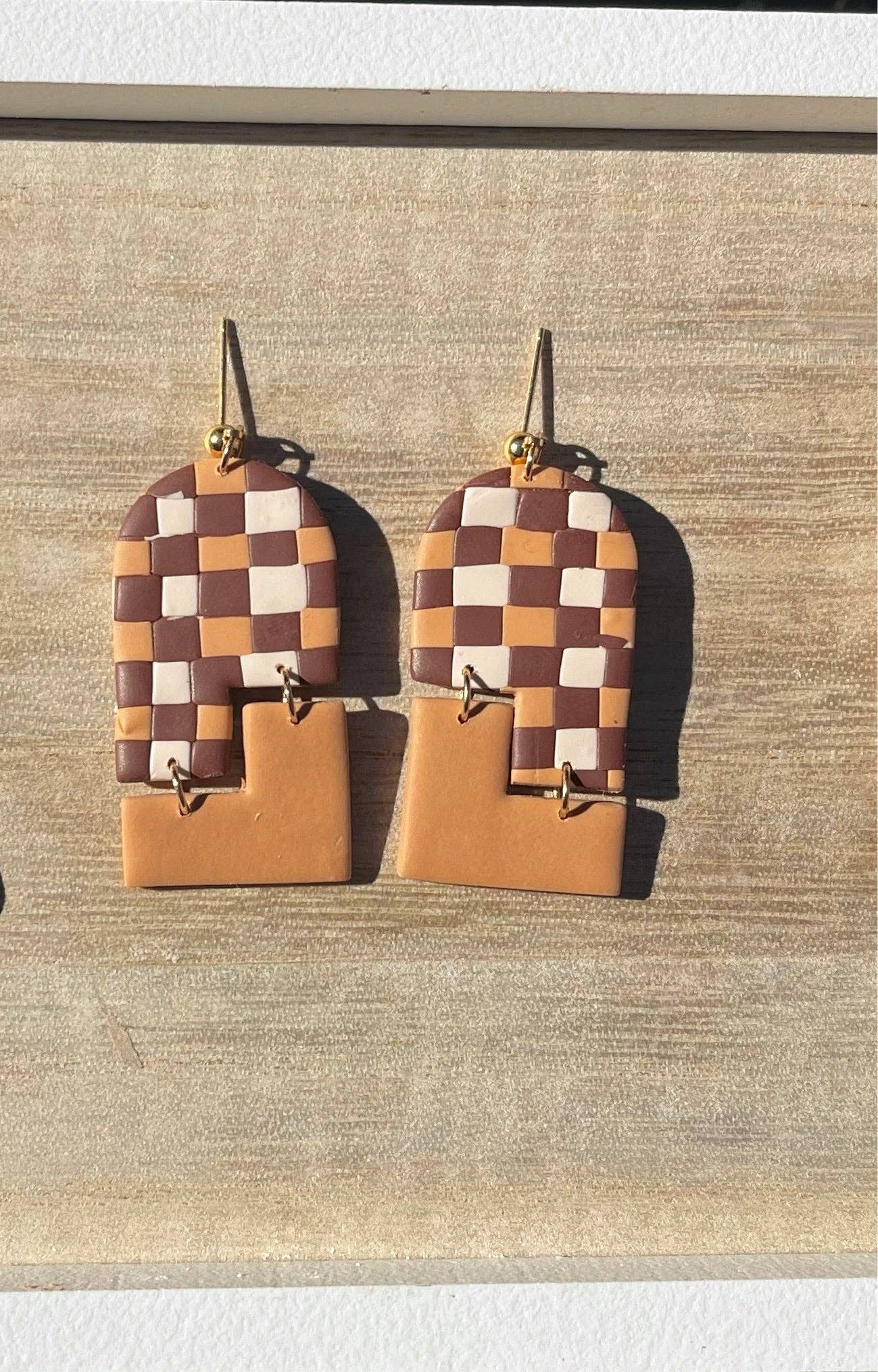 Grey & Sand - Wholesale Dangle Earrings - Sienna