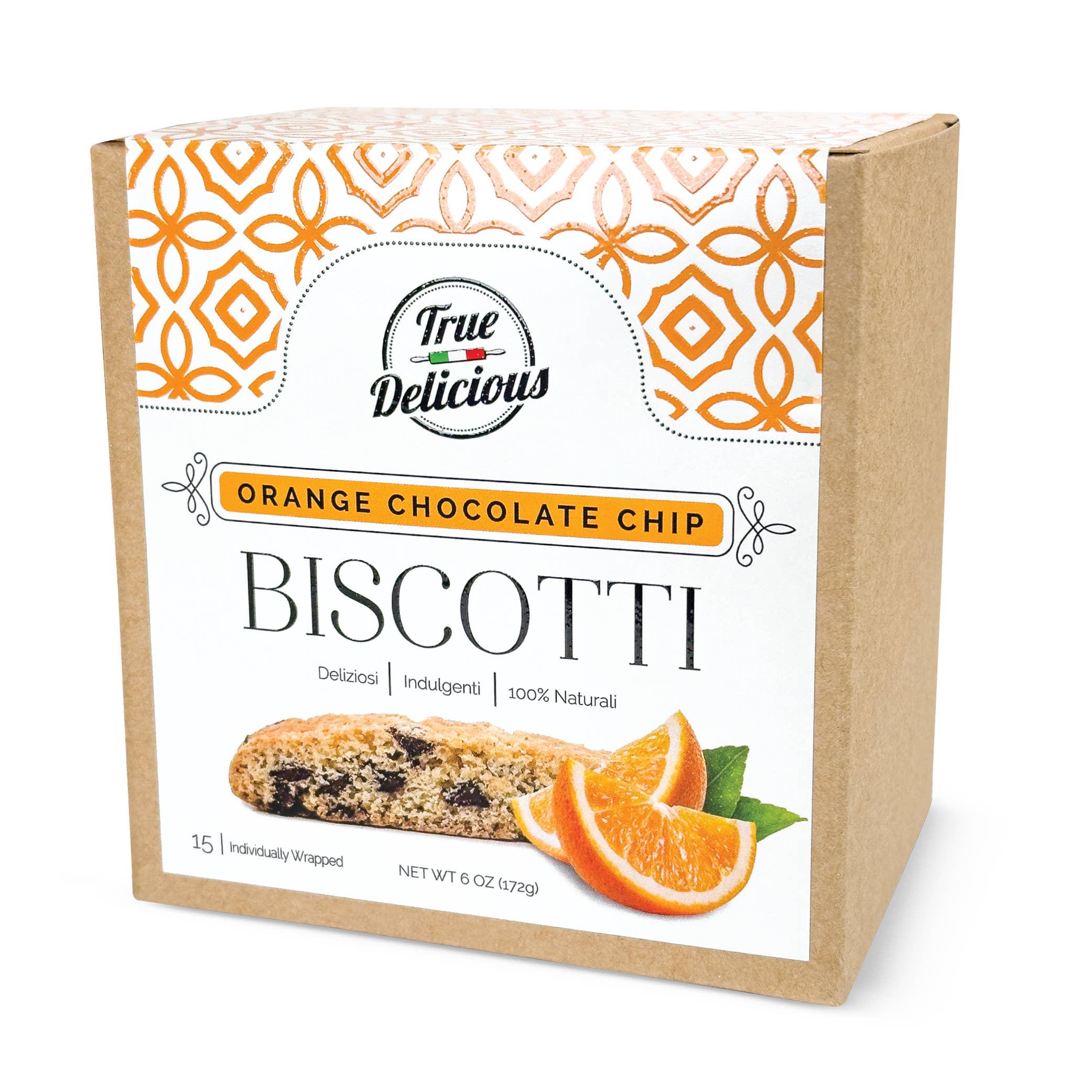 True Delicious - Wholesale Cookie - Elegant Italian BISCOTTI Box, Case of 62