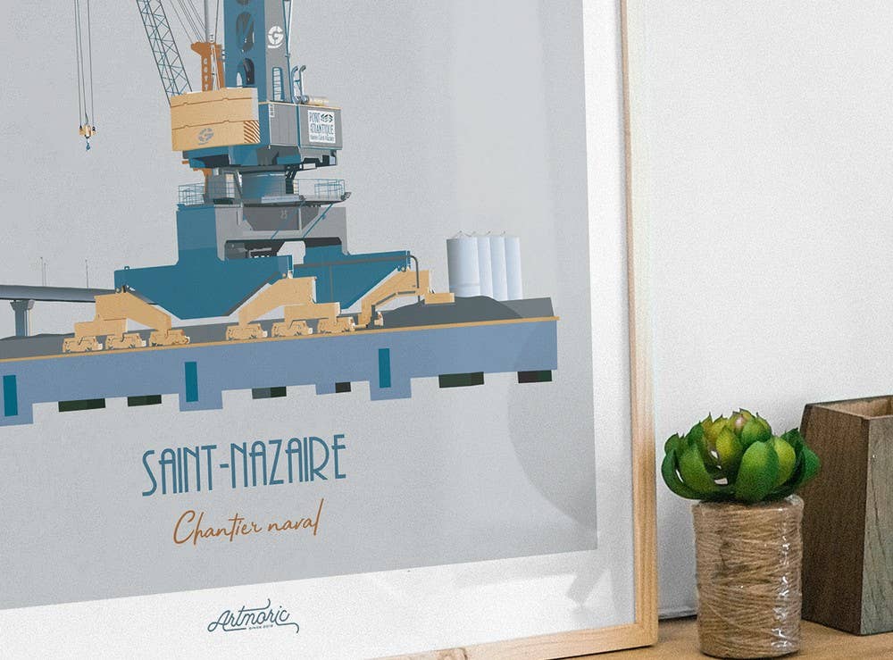 Artmoric - Venta al por mayor Ilustración - Saint-Nazaire/Astillero2