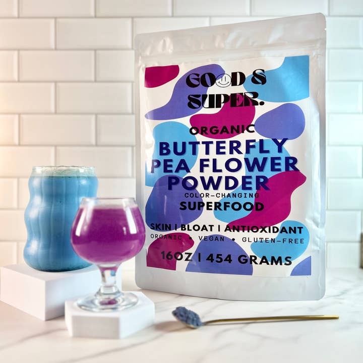 Good & Super - Wholesale Protein/Superfood Powder - Organic Butterfly Pea Flower Powder | Blue Matcha Superfood