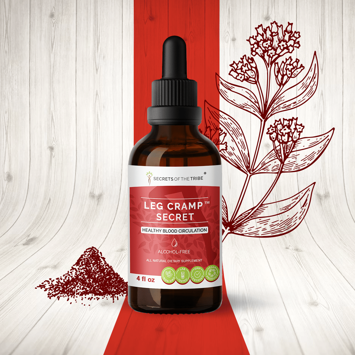 Secrets Of The Tribe – Großhandel Nahrungsergänzungsmittel/Vitamin zum Einnehmen – Wadenkrampf Secret. Gesunde Durchblutung1