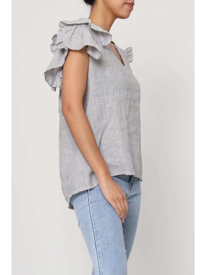 LÉA & LUC - Wholesale Blouse - Women's - 100% Linen Blouse REF. 1201922