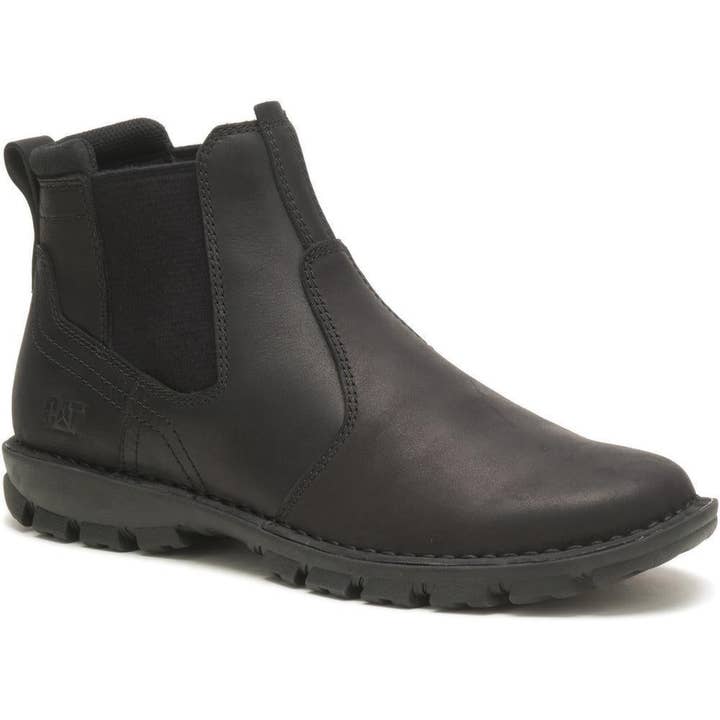 Cat Herren Excursion Chelsea Boot aus Vollnarbenleder in Schwarz Größe 7-12 für den Großhandel von Brooklyn Big & Tall