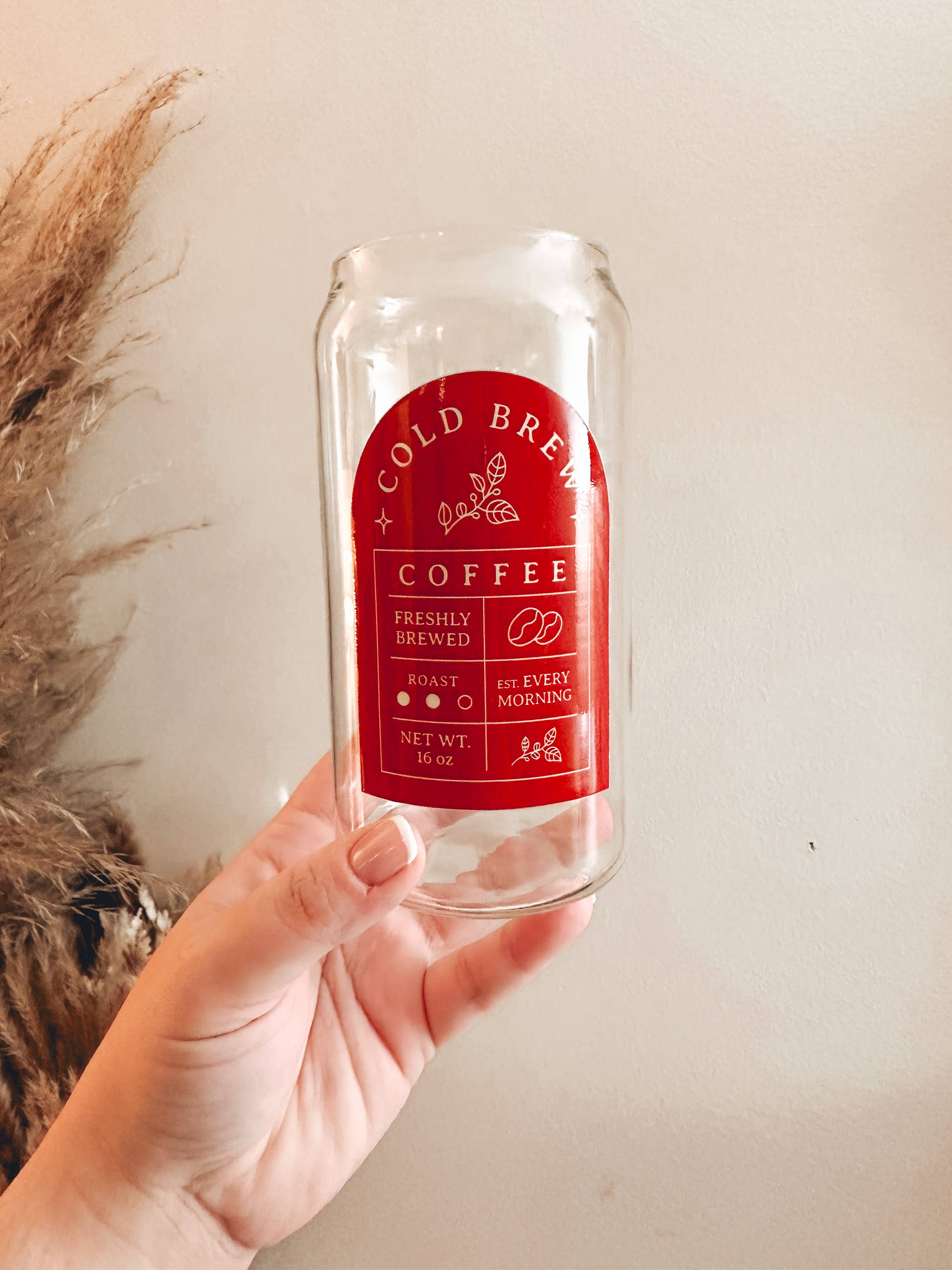 Powered By Daisies - Venta al por mayor Vaso/copa - Vaso de vidrio para café cold brew1