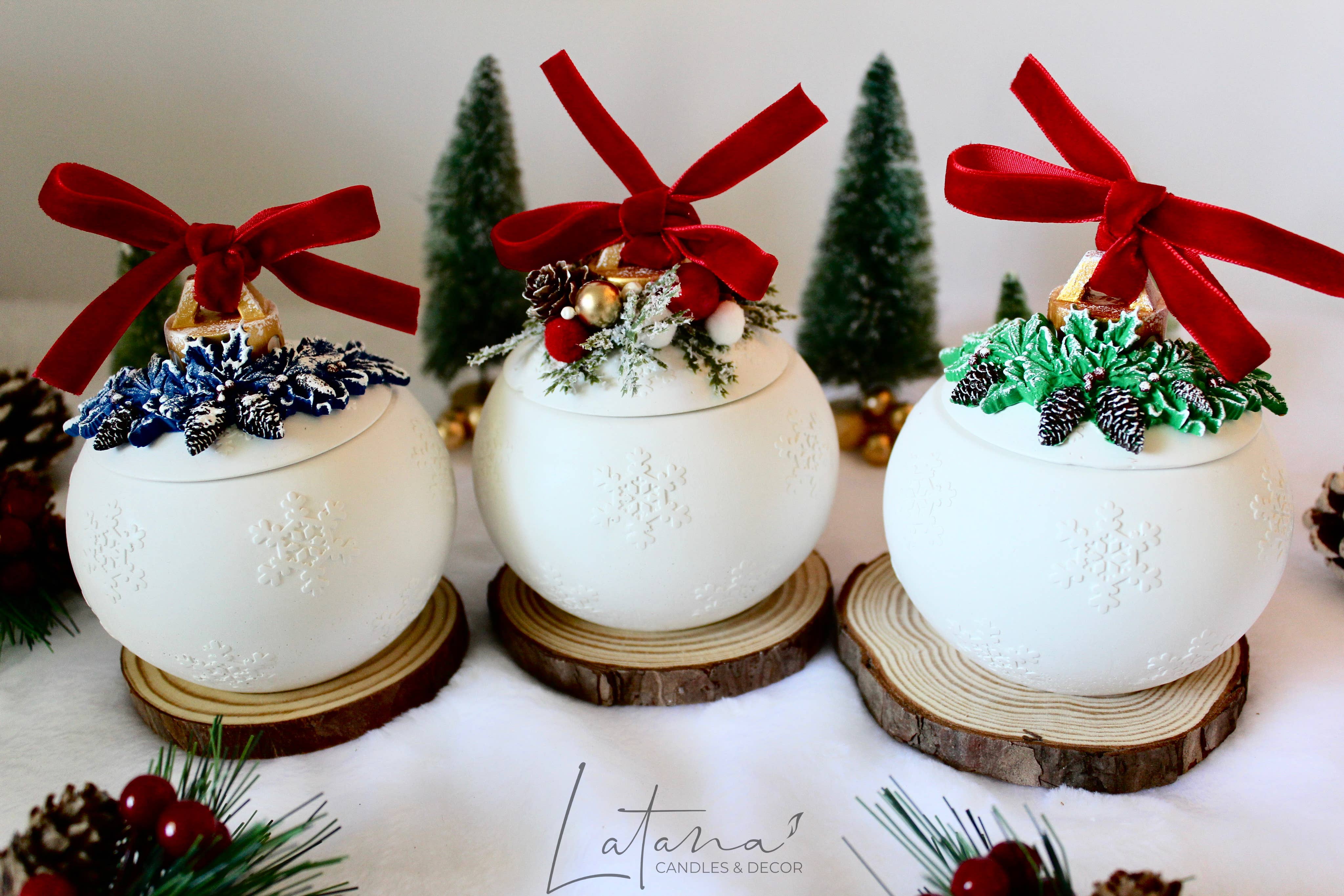 Latana Candles - Wholesale Jar/Filled Candle - Christmas candle | Christmas Ball Jar | Holiday Decor5