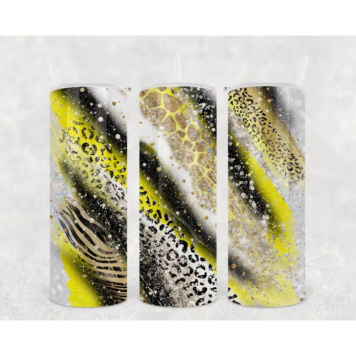 Gobelet Milkyway Yellow Safari de 20 oz pour la vente par Crafted in the Loo, LLC