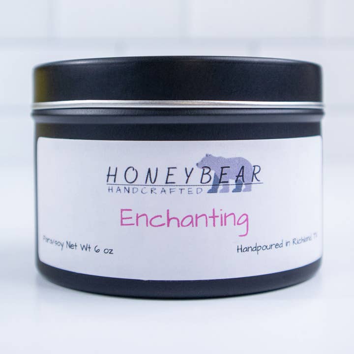 Sucre Rose & Vanille | Envoûtant | Mèche en Coton | Mélange de Soja 170g pour la vente par Honeybear Handcrafted