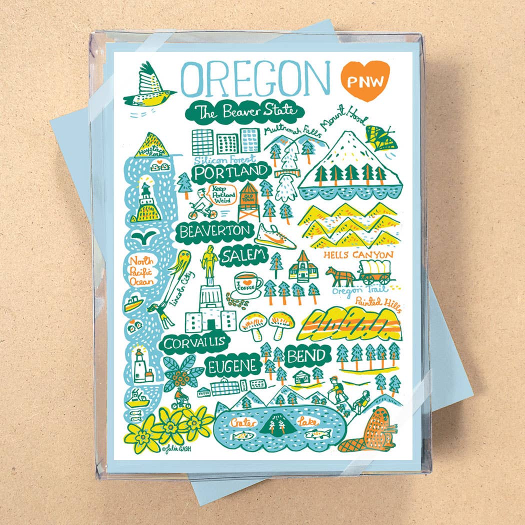 Allport Editions - Vendita all'ingrosso Set di cartoleria/cancelleria - Serie di Carte in Scatola Statescapes - scopri tutti i 29 Stati!21