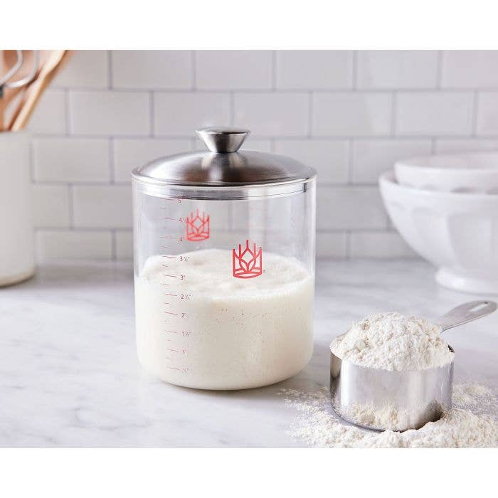 HIC - Harold Import Co. - Wholesale Kitchen Tool/Gadget - King Arthur Baking Glass Sourdough Crock4