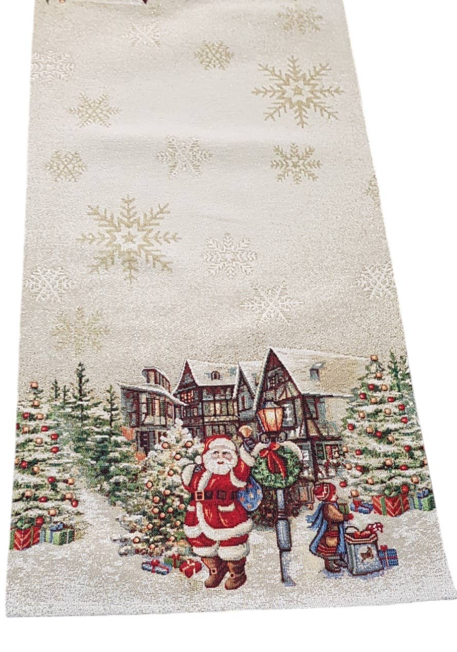 Lunaria Lab – wholesale Table runner – Christmas Runner Lurex Cabin in Gobelin1