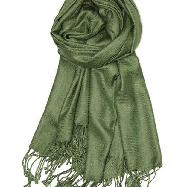 Jasper Trading LLC - Wholesale Scarf - Women's - C14 - One Piece Olive Color Fashion Pashmina Shawl Scarf2