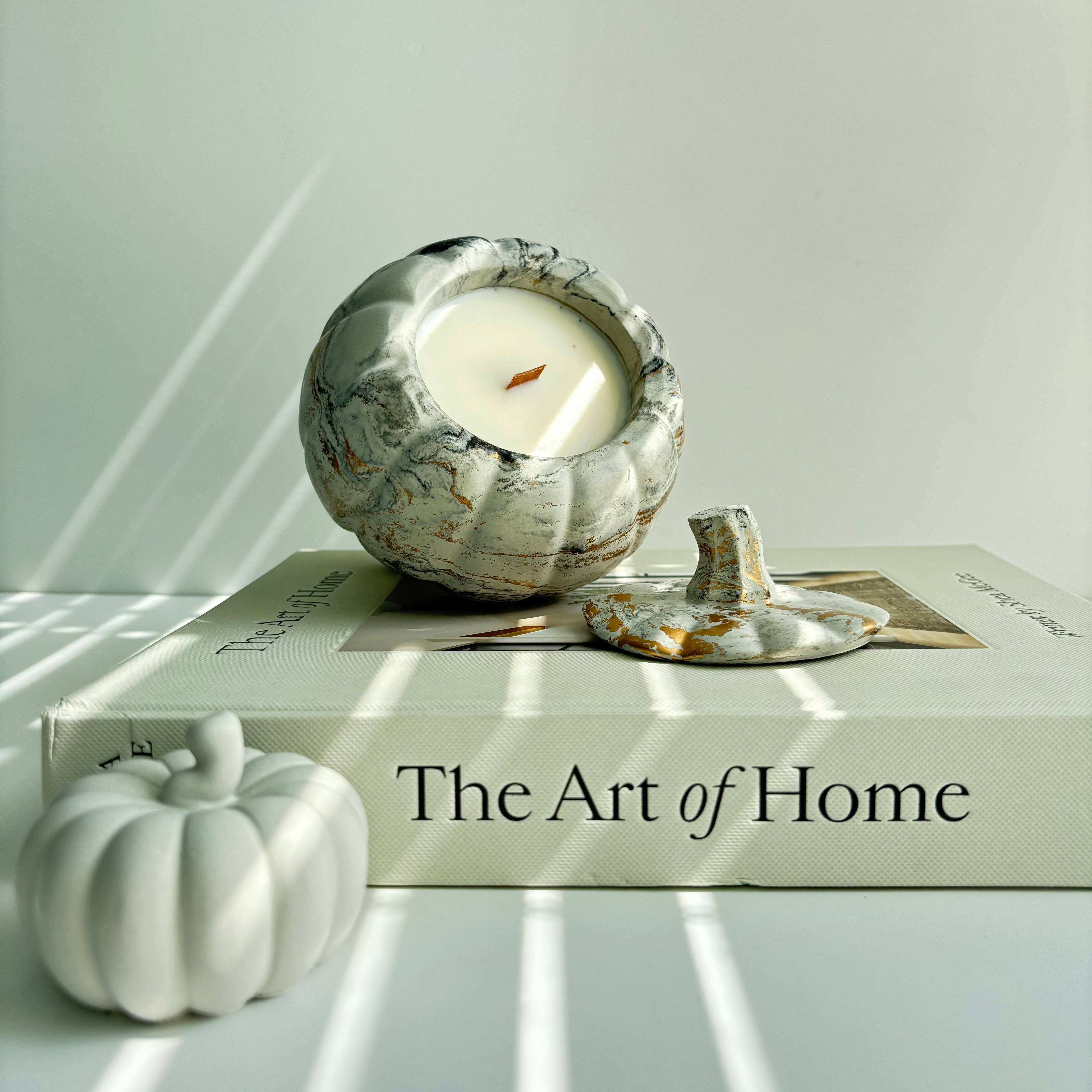 Fancy Concrete - Vente Bougie en bocal - Pot à bougies à la citrouille3