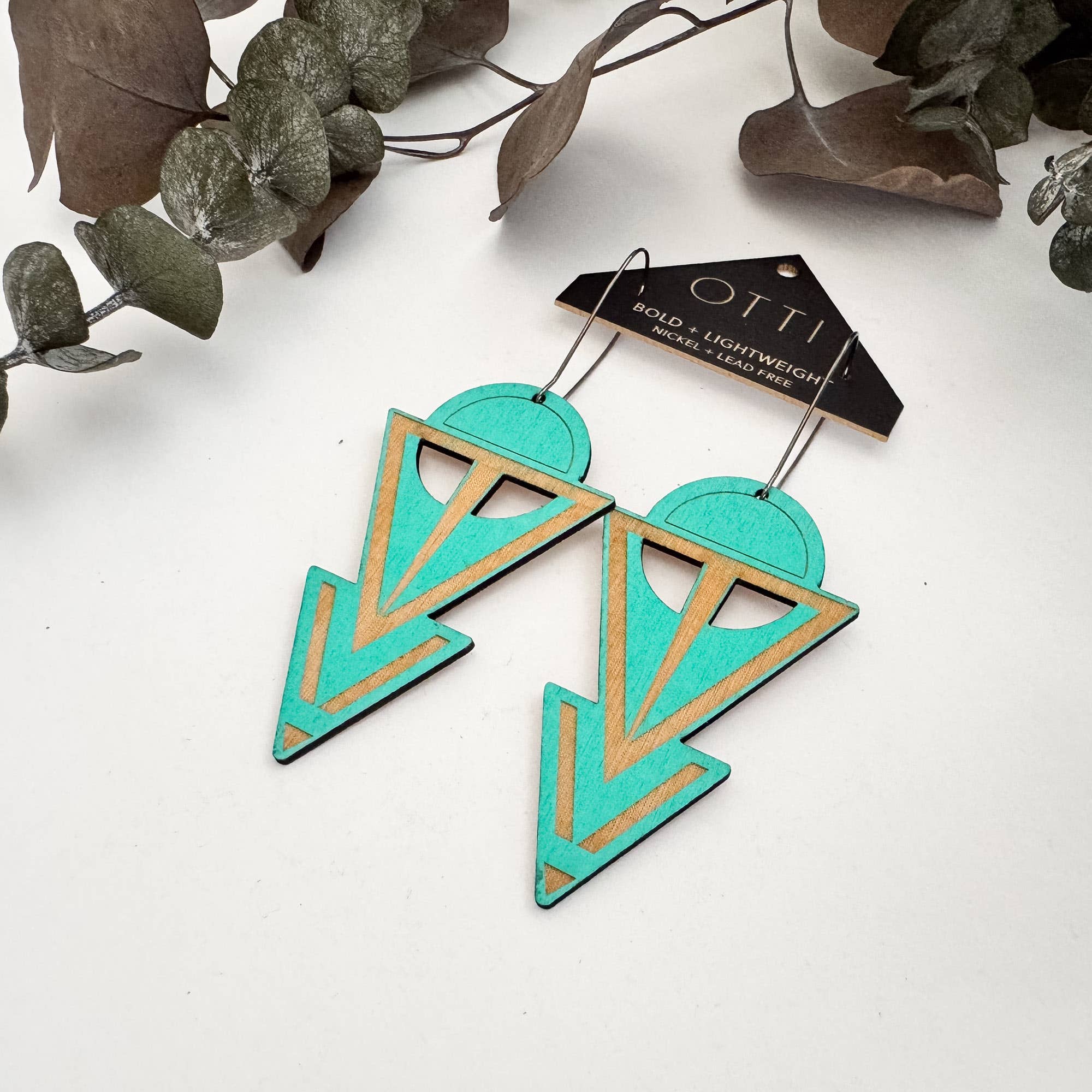 OTTI - Wholesale Dangle Earrings - Lightweight Architectural Earrings: COVEN (3 color options)5