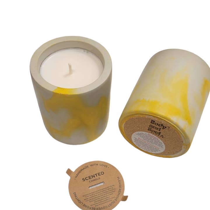 Body and Soul Candle - Wholesale Jar/Filled Candle - Concrete Candle2