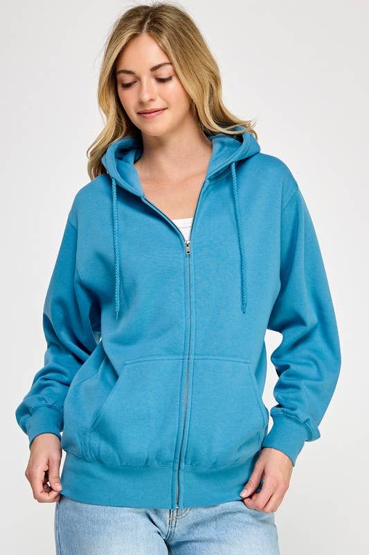 Vanilla Monkey - Wholesale Hoodie - Women's - Oversized Fleece Boyfriends Fit Zip Up Jacket7