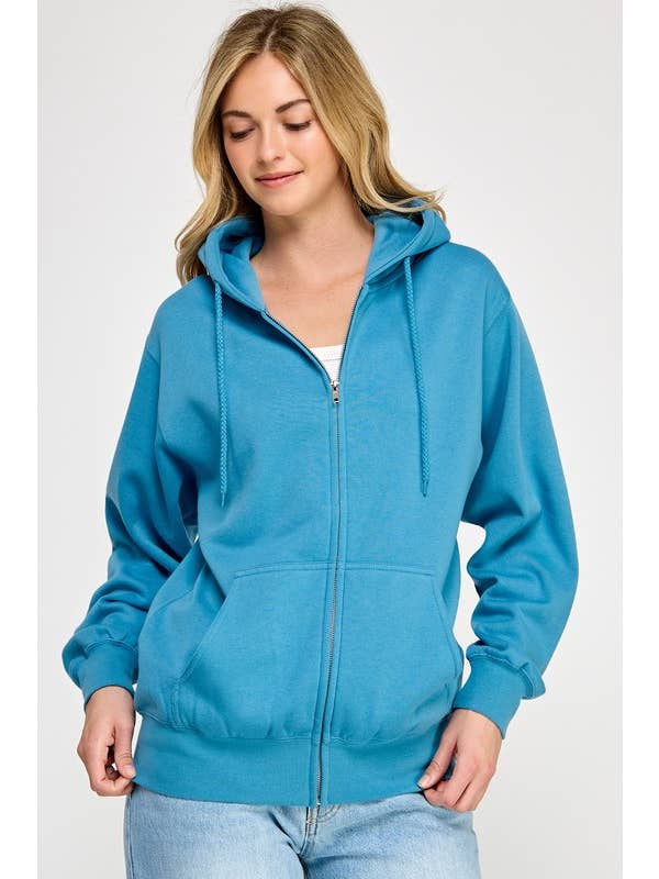 Vanilla Monkey - Wholesale Hoodie – Women's - Oversized Fleece Boyfriends Fit Zip Up Jacket13