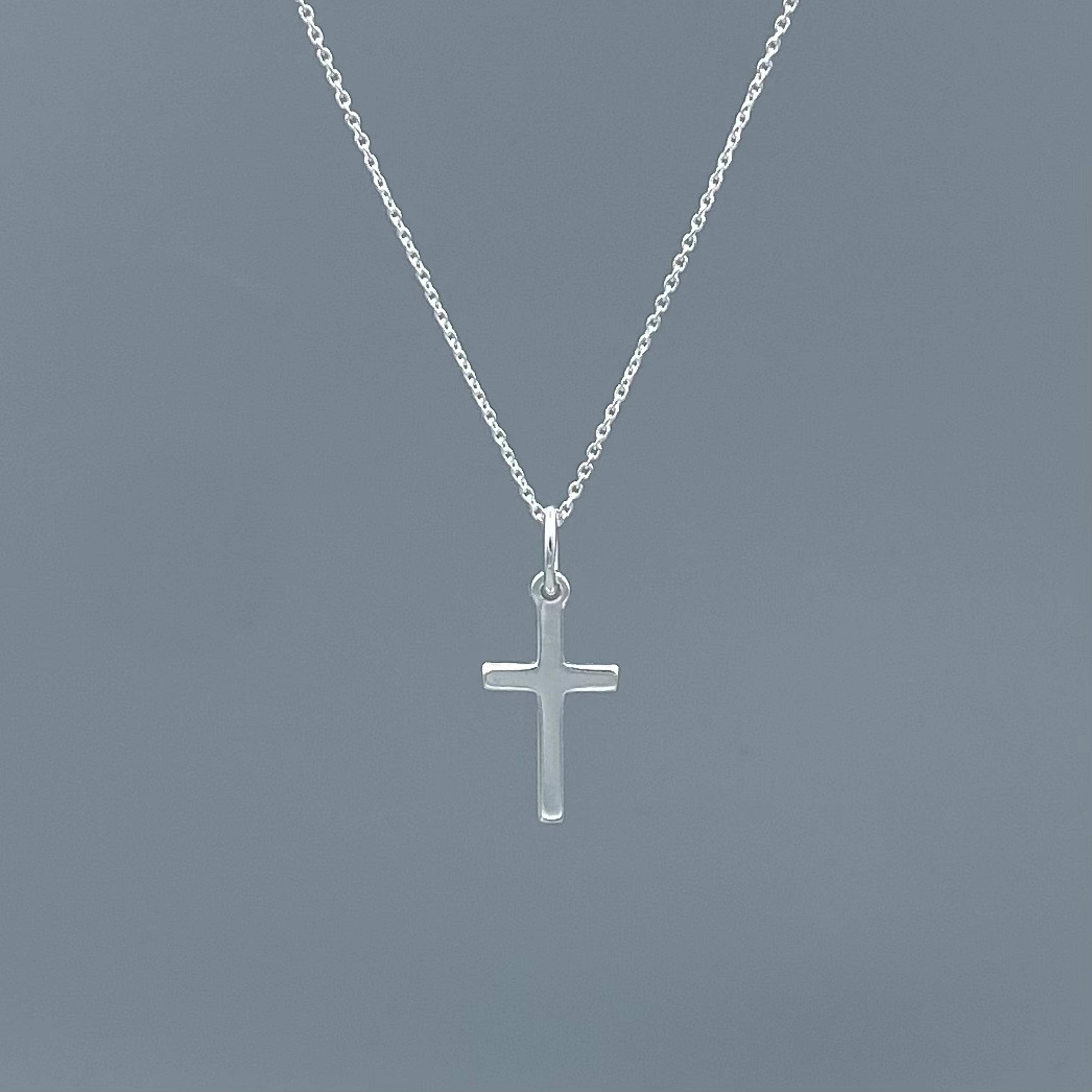 Something Silver - Wholesale Pendant/Charm Necklace - Faith Cross Necklace0