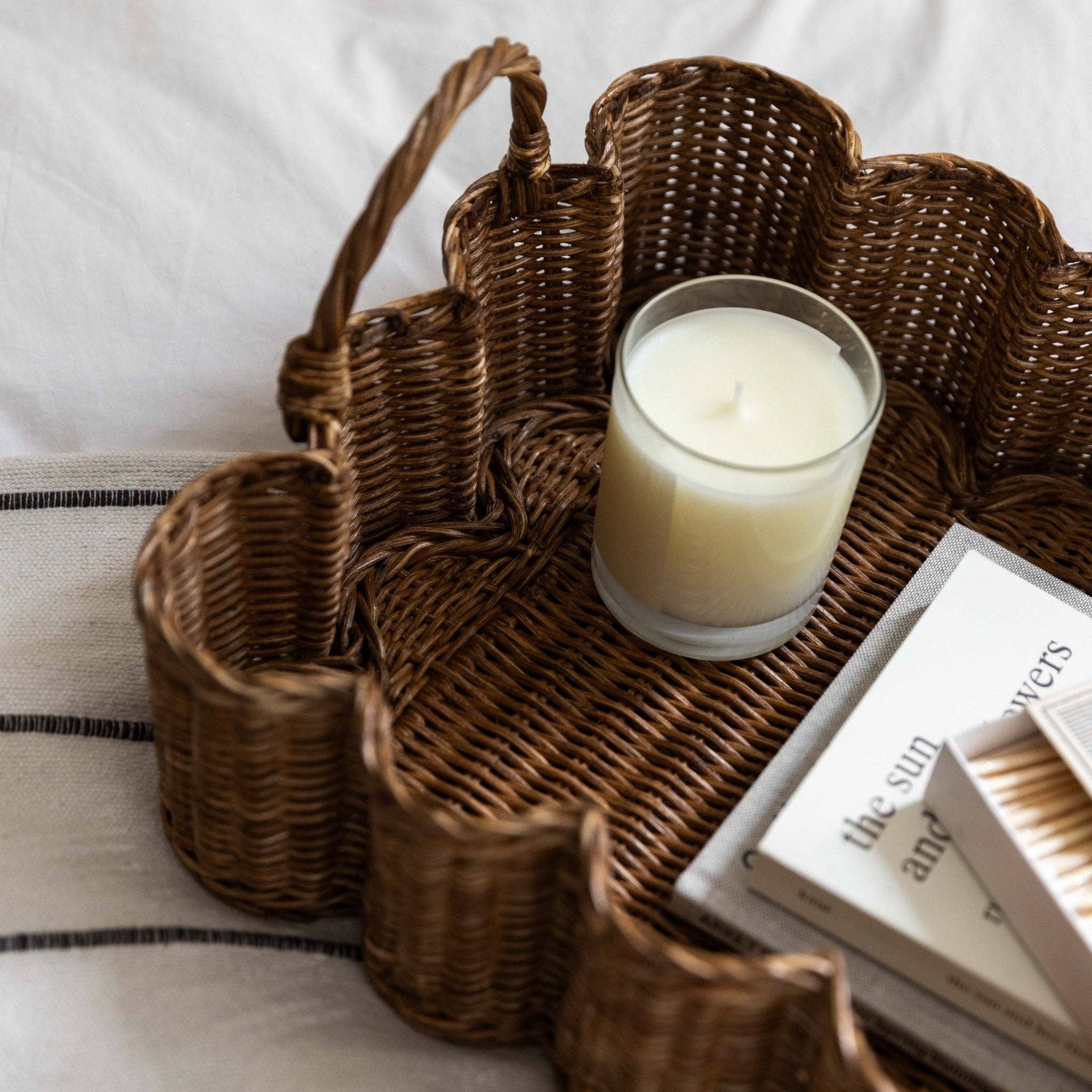 Hastshilp - Wholesale Decorative Tray - Mini Wavy Tray (Teak Stained)1