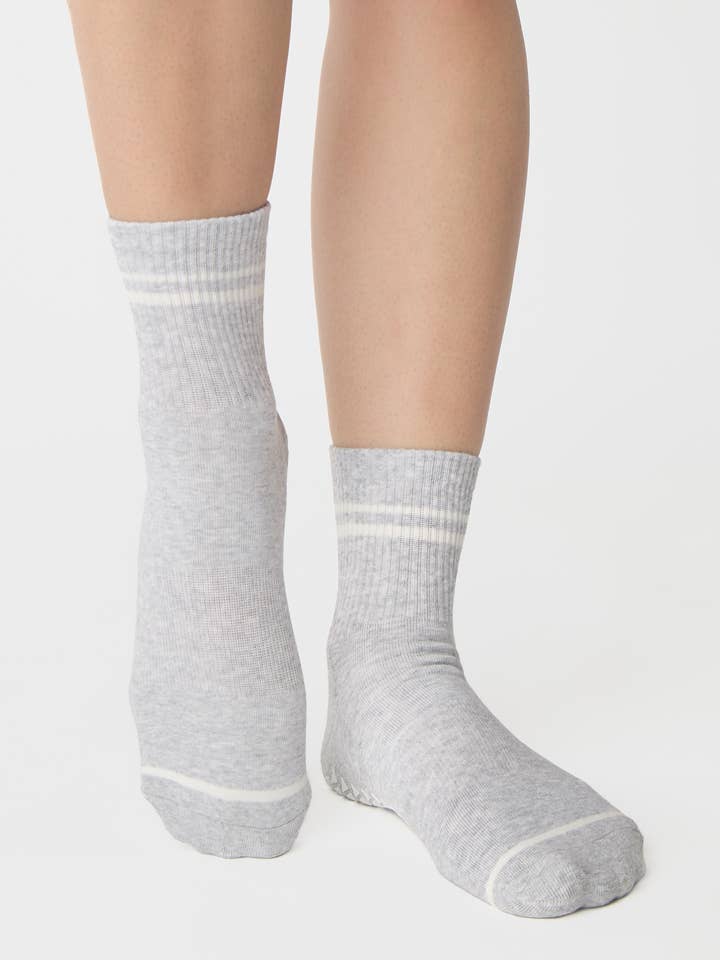 Women’s Varsity Ankle Grip Sock- For Pilates & Barre for wholesale by Pointe Studio