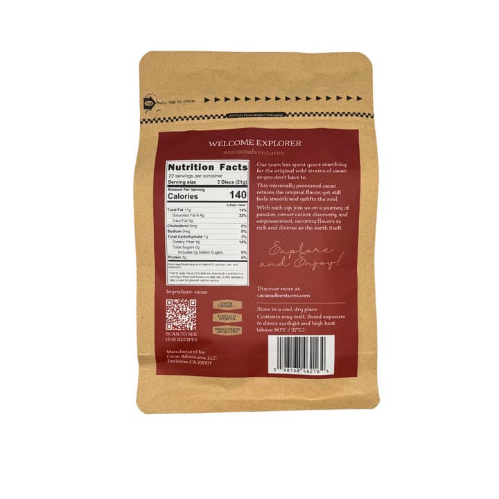 Cacao Adventures - Wholesale Baking Chocolate - High Amazon Basin Ceremonial-Grade Cacao – Raw Single-Origin3