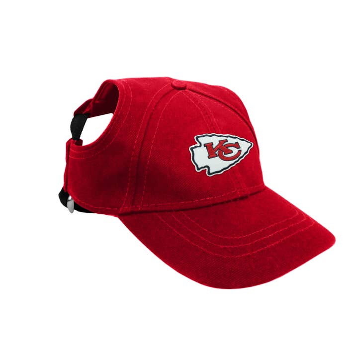 Casquette de baseball pour animaux de compagnie Kansas City Chiefs de la NFL pour la vente par Little Earth Productions