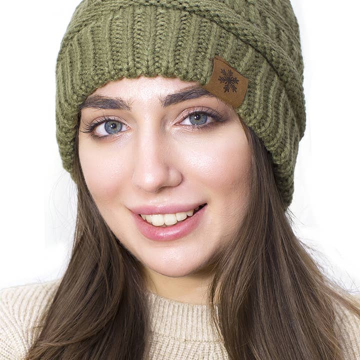 Lelaffet – wholesale Mössa - Dam – mössa vinter mössa slouchy kabel stickade hattar för kvinnor chunky