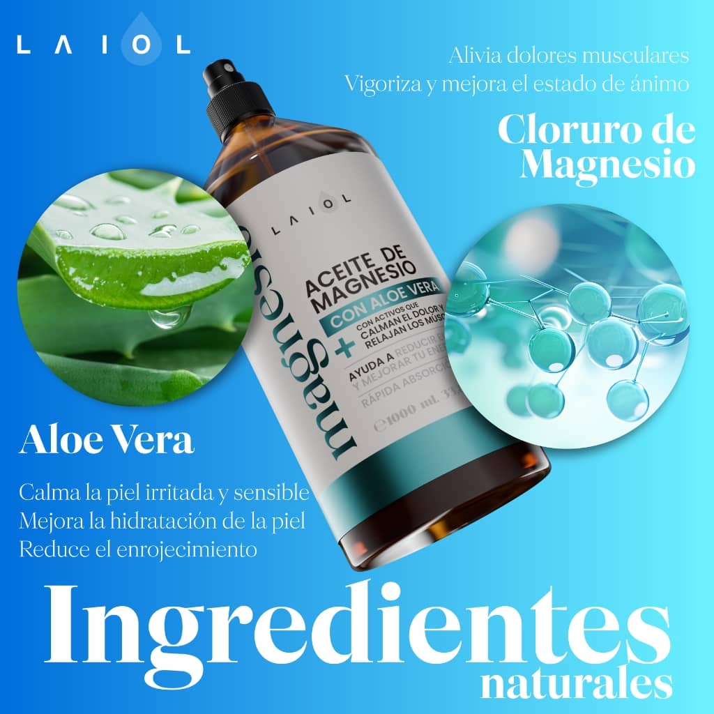 Laiol Biocosmetics - Wholesale Bath/Body Oil - MAGNESIUM OIL WITH ALOE VERA - 100ML4