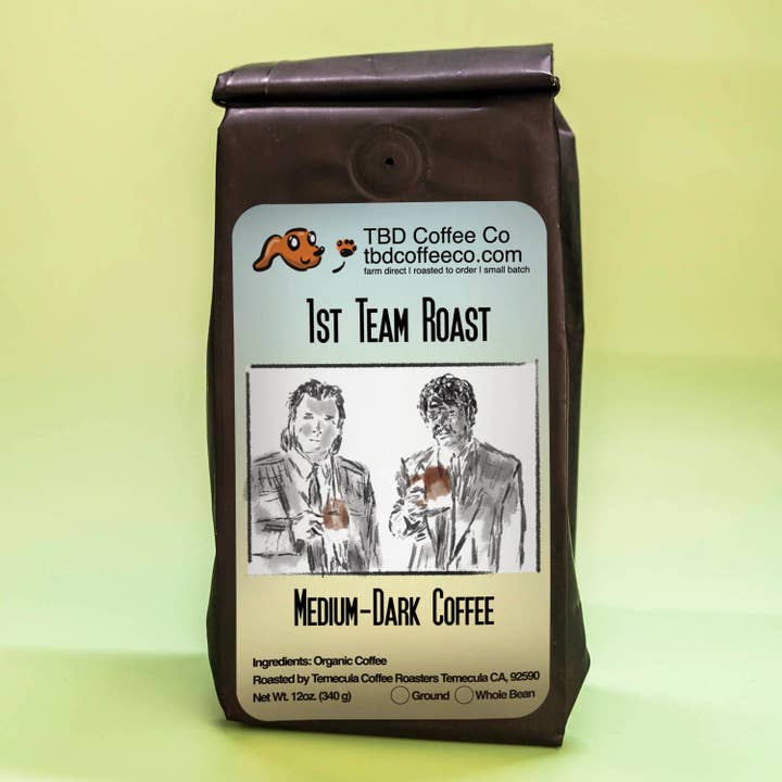1st Team Roast | Café mi-foncé biologique d'origine unique pour la vente par TBD Coffee Co