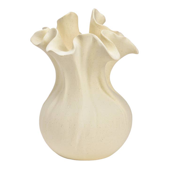 Vaso de cerâmica, branco (L/A/P) 14x22x14cm por atacado de Wurm