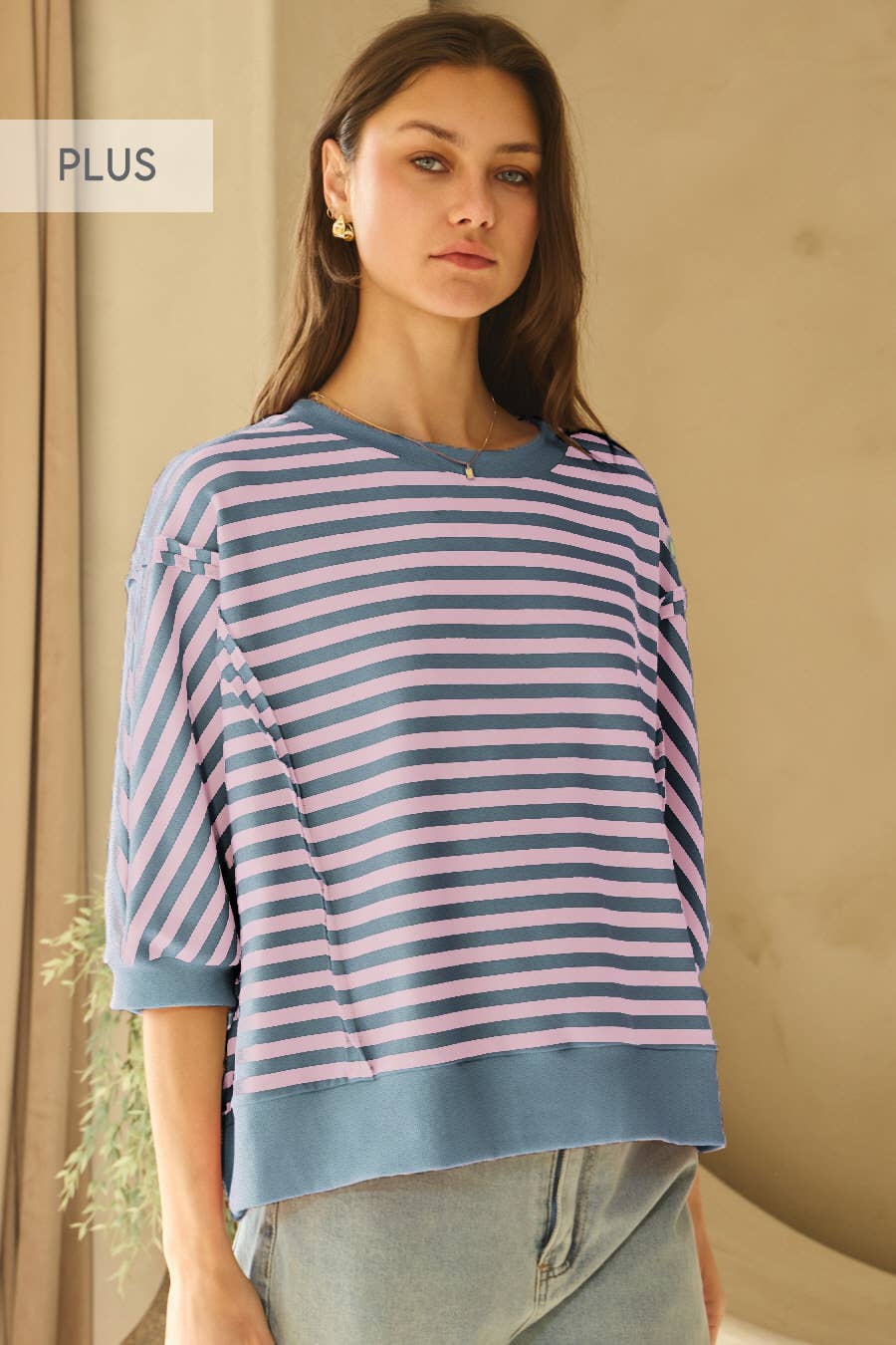 Oddi - Vente Haut en maille – femme - Top en tricot rayé10