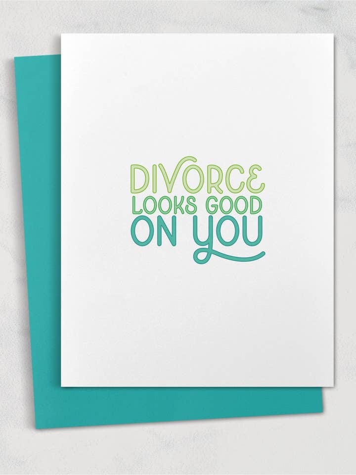 scheiding staat je goed wenskaart voor wholesale door Square Peggy