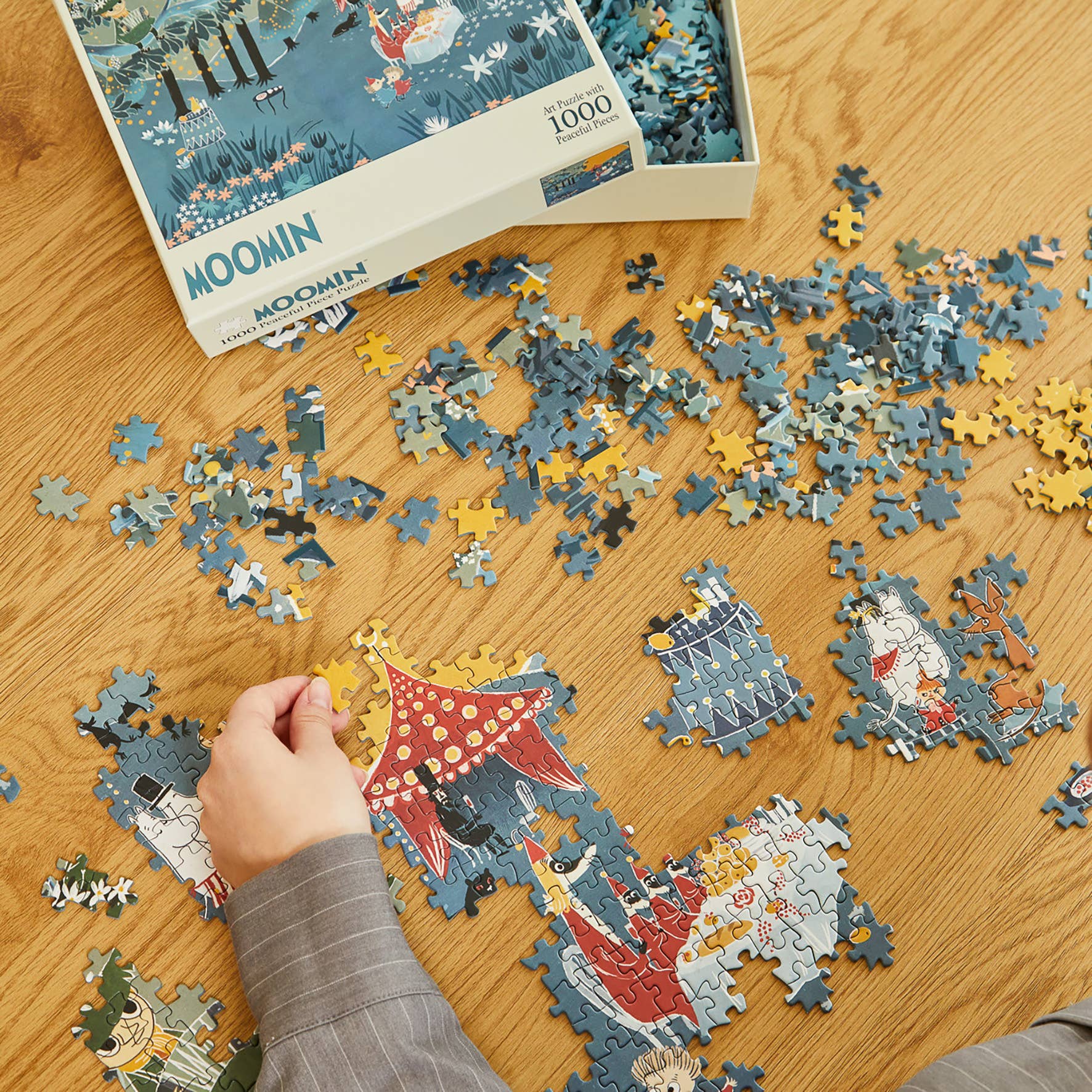 Barbo Toys - Vendita all'ingrosso Puzzle - Bambini - Puzzle d'arte Moomin - 1000 pezzi - Blu1