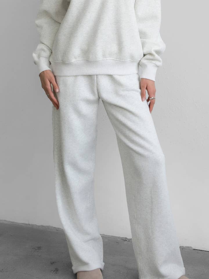 TICTOC - Wholesale Lounge Sweatpants/Joggers - Women's - LANI Lightweight Fleece Wide Leg Sweatpants